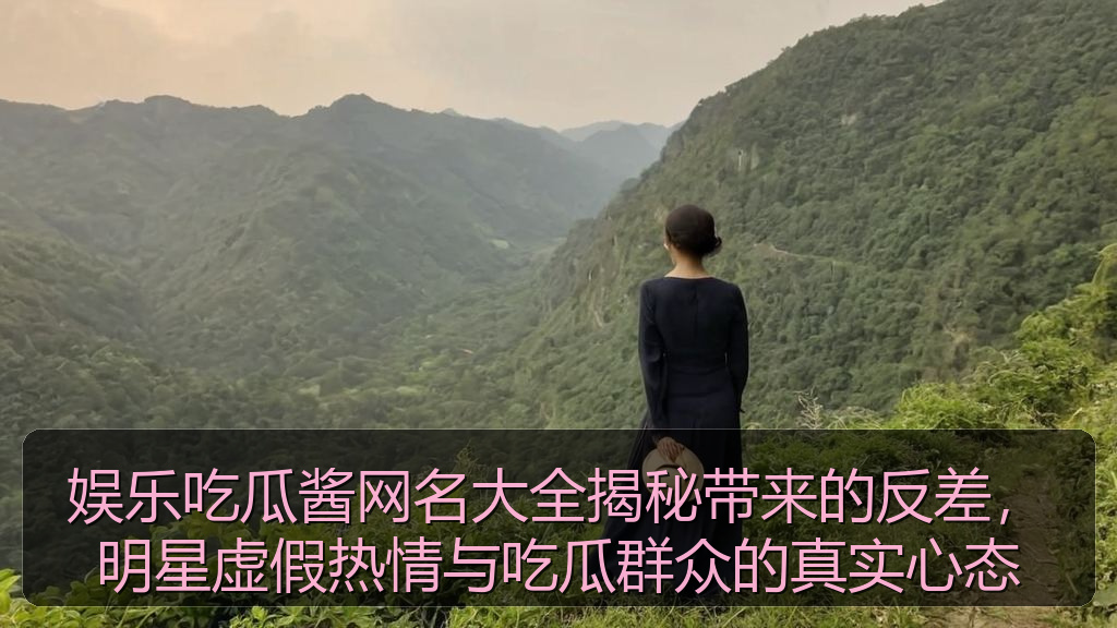 娱乐吃瓜酱网名大全揭秘带来的反差，明星虚假热情与吃瓜群众的真实心态